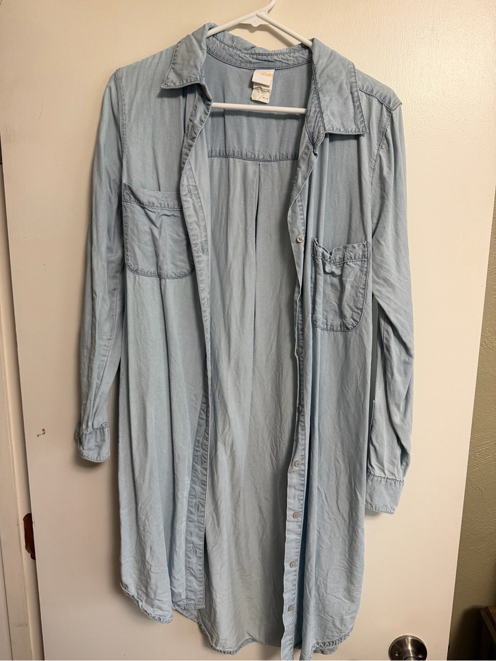 Like Denim Button Down Tunic